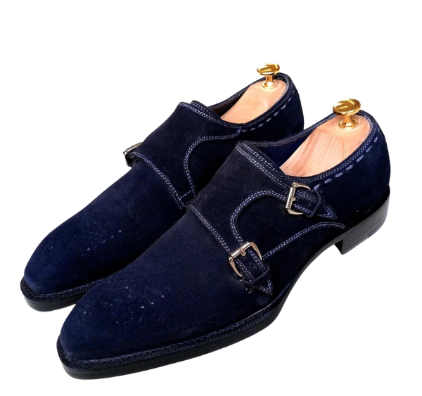 Double Monk - Suede Monk Dress Shoes